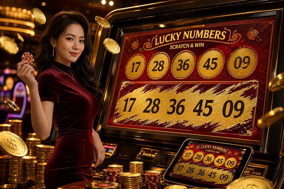 jomain99 Casino dealer langsung sedang berurusan kad